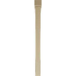 Ekena Millwork - BKTUR0352X44X44WTL05RCPR - Timberthane Faux Wood Westlake Style Bracket w/ Offset Brace, Block Ends, 3 1/2"W x 44"D x 44"H, Primed Tan