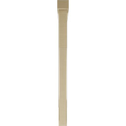 Ekena Millwork - BKTUR0352X46X46WTL05RCPR - Timberthane Faux Wood Westlake Style Bracket w/ Offset Brace, Block Ends, 3 1/2"W x 46"D x 46"H, Primed Tan