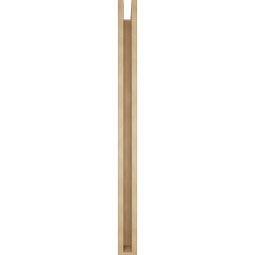 Ekena Millwork - BKTUR0352X46X46WTL05RCPR - Timberthane Faux Wood Westlake Style Bracket w/ Offset Brace, Block Ends, 3 1/2"W x 46"D x 46"H, Primed Tan