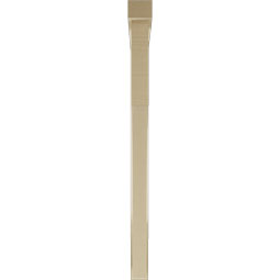 Ekena Millwork - BKTUR0352X48X48WTL05RCPR - Timberthane Faux Wood Westlake Style Bracket w/ Offset Brace, Block Ends, 3 1/2"W x 48"D x 48"H, Primed Tan