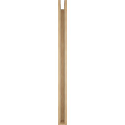 Ekena Millwork - BKTUR0352X48X48WTL05RCPR - Timberthane Faux Wood Westlake Style Bracket w/ Offset Brace, Block Ends, 3 1/2"W x 48"D x 48"H, Primed Tan