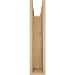 Ekena Millwork - BKTUR0554X18X26WTL05RCPR - Timberthane Faux Wood Westlake Style Bracket w/ Offset Brace, Block Ends, 5 1/2"W x 18"D x 26"H, Primed Tan