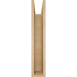 Ekena Millwork - BKTUR0554X18X30WTL05RCPR - Timberthane Faux Wood Westlake Style Bracket w/ Offset Brace, Block Ends, 5 1/2"W x 18"D x 30"H, Primed Tan