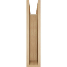 Ekena Millwork - BKTUR0554X22X26WTL05RCPR - Timberthane Faux Wood Westlake Style Bracket w/ Offset Brace, Block Ends, 5 1/2"W x 22"D x 26"H, Primed Tan
