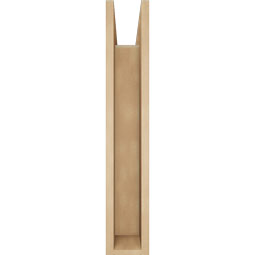 Ekena Millwork - BKTUR0554X24X32WTL05RCPR - Timberthane Faux Wood Westlake Style Bracket w/ Offset Brace, Block Ends, 5 1/2"W x 24"D x 32"H, Primed Tan