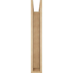 Ekena Millwork - BKTUR0554X24X36WTL05RCPR - Timberthane Faux Wood Westlake Style Bracket w/ Offset Brace, Block Ends, 5 1/2"W x 24"D x 36"H, Primed Tan