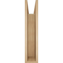 Ekena Millwork - BKTUR0554X26X26WTL05RCPR - Timberthane Faux Wood Westlake Style Bracket w/ Offset Brace, Block Ends, 5 1/2"W x 26"D x 26"H, Primed Tan