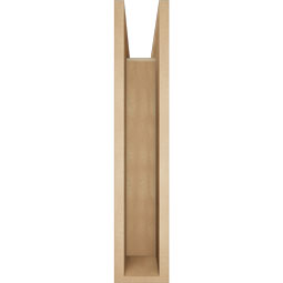 Ekena Millwork - BKTUR0554X28X28WTL05RCPR - Timberthane Faux Wood Westlake Style Bracket w/ Offset Brace, Block Ends, 5 1/2"W x 28"D x 28"H, Primed Tan