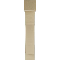 Ekena Millwork - BKTUR0554X28X32WTL05RCPR - Timberthane Faux Wood Westlake Style Bracket w/ Offset Brace, Block Ends, 5 1/2"W x 28"D x 32"H, Primed Tan