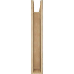 Ekena Millwork - BKTUR0554X28X36WTL05RCPR - Timberthane Faux Wood Westlake Style Bracket w/ Offset Brace, Block Ends, 5 1/2"W x 28"D x 36"H, Primed Tan