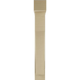 Ekena Millwork - BKTUR0554X28X40WTL05RCPR - Timberthane Faux Wood Westlake Style Bracket w/ Offset Brace, Block Ends, 5 1/2"W x 28"D x 40"H, Primed Tan