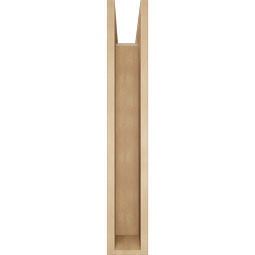 Ekena Millwork - BKTUR0554X30X34WTL05RCPR - Timberthane Faux Wood Westlake Style Bracket w/ Offset Brace, Block Ends, 5 1/2"W x 30"D x 34"H, Primed Tan