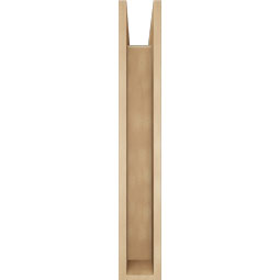 Ekena Millwork - BKTUR0554X30X36WTL05RCPR - Timberthane Faux Wood Westlake Style Bracket w/ Offset Brace, Block Ends, 5 1/2"W x 30"D x 36"H, Primed Tan