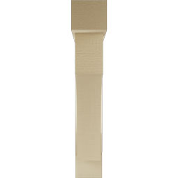 Ekena Millwork - BKTUR0554X32X32WTL05RCPR - Timberthane Faux Wood Westlake Style Bracket w/ Offset Brace, Block Ends, 5 1/2"W x 32"D x 32"H, Primed Tan