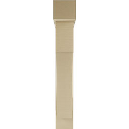 Ekena Millwork - BKTUR0554X32X36WTL05RCPR - Timberthane Faux Wood Westlake Style Bracket w/ Offset Brace, Block Ends, 5 1/2"W x 32"D x 36"H, Primed Tan