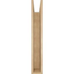 Ekena Millwork - BKTUR0554X32X36WTL05RCPR - Timberthane Faux Wood Westlake Style Bracket w/ Offset Brace, Block Ends, 5 1/2"W x 32"D x 36"H, Primed Tan