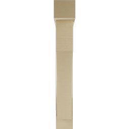 Ekena Millwork - BKTUR0554X32X38WTL05RCPR - Timberthane Faux Wood Westlake Style Bracket w/ Offset Brace, Block Ends, 5 1/2"W x 32"D x 38"H, Primed Tan