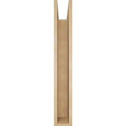 Ekena Millwork - BKTUR0554X32X38WTL05RCPR - Timberthane Faux Wood Westlake Style Bracket w/ Offset Brace, Block Ends, 5 1/2"W x 32"D x 38"H, Primed Tan