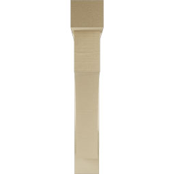 Ekena Millwork - BKTUR0554X34X34WTL05RCPR - Timberthane Faux Wood Westlake Style Bracket w/ Offset Brace, Block Ends, 5 1/2"W x 34"D x 34"H, Primed Tan