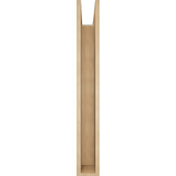 Ekena Millwork - BKTUR0554X34X42WTL05RCPR - Timberthane Faux Wood Westlake Style Bracket w/ Offset Brace, Block Ends, 5 1/2"W x 34"D x 42"H, Primed Tan