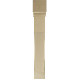Ekena Millwork - BKTUR0554X36X36WTL05RCPR - Timberthane Faux Wood Westlake Style Bracket w/ Offset Brace, Block Ends, 5 1/2"W x 36"D x 36"H, Primed Tan