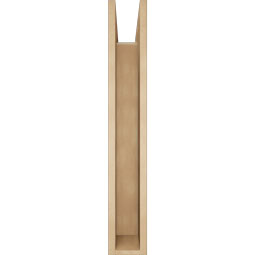 Ekena Millwork - BKTUR0554X36X36WTL05RCPR - Timberthane Faux Wood Westlake Style Bracket w/ Offset Brace, Block Ends, 5 1/2"W x 36"D x 36"H, Primed Tan