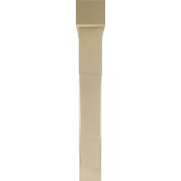 Ekena Millwork - BKTUR0554X40X40WTL05RCPR - Timberthane Faux Wood Westlake Style Bracket w/ Offset Brace, Block Ends, 5 1/2"W x 40"D x 40"H, Primed Tan