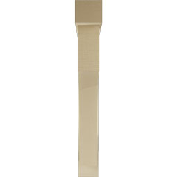 Ekena Millwork - BKTUR0554X42X42WTL05RCPR - Timberthane Faux Wood Westlake Style Bracket w/ Offset Brace, Block Ends, 5 1/2"W x 42"D x 42"H, Primed Tan