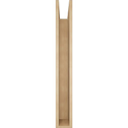 Ekena Millwork - BKTUR0554X42X42WTL05RCPR - Timberthane Faux Wood Westlake Style Bracket w/ Offset Brace, Block Ends, 5 1/2"W x 42"D x 42"H, Primed Tan