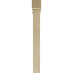 Ekena Millwork - BKTUR0554X42X48WTL05RCPR - Timberthane Faux Wood Westlake Style Bracket w/ Offset Brace, Block Ends, 5 1/2"W x 42"D x 48"H, Primed Tan
