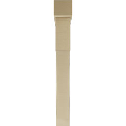 Ekena Millwork - BKTUR0554X44X44WTL05RCPR - Timberthane Faux Wood Westlake Style Bracket w/ Offset Brace, Block Ends, 5 1/2"W x 44"D x 44"H, Primed Tan