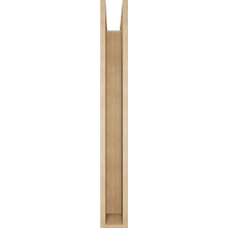 Ekena Millwork - BKTUR0554X46X46WTL05RCPR - Timberthane Faux Wood Westlake Style Bracket w/ Offset Brace, Block Ends, 5 1/2"W x 46"D x 46"H, Primed Tan