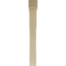 Ekena Millwork - BKTUR0554X48X48WTL05RCPR - Timberthane Faux Wood Westlake Style Bracket w/ Offset Brace, Block Ends, 5 1/2"W x 48"D x 48"H, Primed Tan