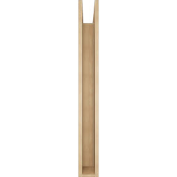 Ekena Millwork - BKTUR0554X48X48WTL05RCPR - Timberthane Faux Wood Westlake Style Bracket w/ Offset Brace, Block Ends, 5 1/2"W x 48"D x 48"H, Primed Tan