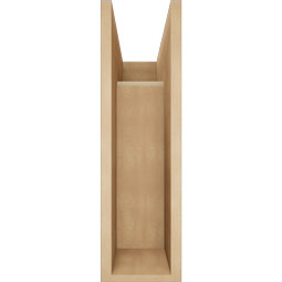 Ekena Millwork - BKTUR0756X18X26WTL05RCPR - Timberthane Faux Wood Westlake Style Bracket w/ Offset Brace, Block Ends, 7 1/2"W x 18"D x 26"H, Primed Tan