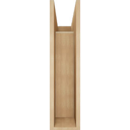 Ekena Millwork - BKTUR0756X20X32WTL05RCPR - Timberthane Faux Wood Westlake Style Bracket w/ Offset Brace, Block Ends, 7 1/2"W x 20"D x 32"H, Primed Tan