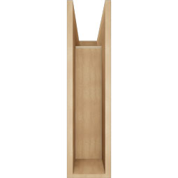 Ekena Millwork - BKTUR0756X22X30WTL05RCPR - Timberthane Faux Wood Westlake Style Bracket w/ Offset Brace, Block Ends, 7 1/2"W x 22"D x 30"H, Primed Tan