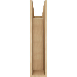 Ekena Millwork - BKTUR0756X22X34WTL05RCPR - Timberthane Faux Wood Westlake Style Bracket w/ Offset Brace, Block Ends, 7 1/2"W x 22"D x 34"H, Primed Tan