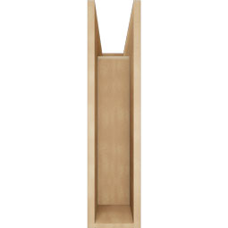 Ekena Millwork - BKTUR0756X24X32WTL05RCPR - Timberthane Faux Wood Westlake Style Bracket w/ Offset Brace, Block Ends, 7 1/2"W x 24"D x 32"H, Primed Tan