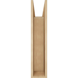 Ekena Millwork - BKTUR0756X24X36WTL05RCPR - Timberthane Faux Wood Westlake Style Bracket w/ Offset Brace, Block Ends, 7 1/2"W x 24"D x 36"H, Primed Tan
