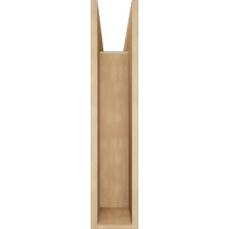 Ekena Millwork - BKTUR0756X28X36WTL05RCPR - Timberthane Faux Wood Westlake Style Bracket w/ Offset Brace, Block Ends, 7 1/2"W x 28"D x 36"H, Primed Tan
