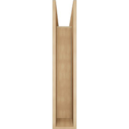 Ekena Millwork - BKTUR0756X28X40WTL05RCPR - Timberthane Faux Wood Westlake Style Bracket w/ Offset Brace, Block Ends, 7 1/2"W x 28"D x 40"H, Primed Tan