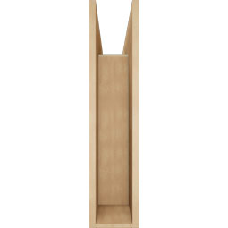 Ekena Millwork - BKTUR0756X30X34WTL05RCPR - Timberthane Faux Wood Westlake Style Bracket w/ Offset Brace, Block Ends, 7 1/2"W x 30"D x 34"H, Primed Tan