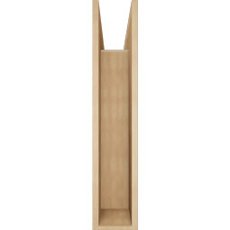 Ekena Millwork - BKTUR0756X32X38WTL05RCPR - Timberthane Faux Wood Westlake Style Bracket w/ Offset Brace, Block Ends, 7 1/2"W x 32"D x 38"H, Primed Tan