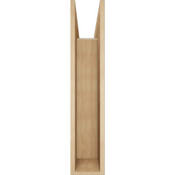Ekena Millwork - BKTUR0756X34X38WTL05RCPR - Timberthane Faux Wood Westlake Style Bracket w/ Offset Brace, Block Ends, 7 1/2"W x 34"D x 38"H, Primed Tan