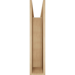 Ekena Millwork - BKTUR0756X36X36WTL05RCPR - Timberthane Faux Wood Westlake Style Bracket w/ Offset Brace, Block Ends, 7 1/2"W x 36"D x 36"H, Primed Tan
