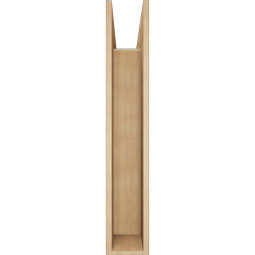 Ekena Millwork - BKTUR0756X36X44WTL05RCPR - Timberthane Faux Wood Westlake Style Bracket w/ Offset Brace, Block Ends, 7 1/2"W x 36"D x 44"H, Primed Tan