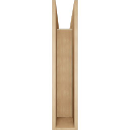 Ekena Millwork - BKTUR0756X38X38WTL05RCPR - Timberthane Faux Wood Westlake Style Bracket w/ Offset Brace, Block Ends, 7 1/2"W x 38"D x 38"H, Primed Tan