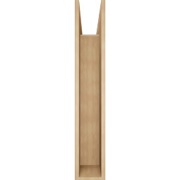 Ekena Millwork - BKTUR0756X38X44WTL05RCPR - Timberthane Faux Wood Westlake Style Bracket w/ Offset Brace, Block Ends, 7 1/2"W x 38"D x 44"H, Primed Tan