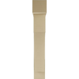 Ekena Millwork - BKTUR0756X42X48WTL05RCPR - Timberthane Faux Wood Westlake Style Bracket w/ Offset Brace, Block Ends, 7 1/2"W x 42"D x 48"H, Primed Tan